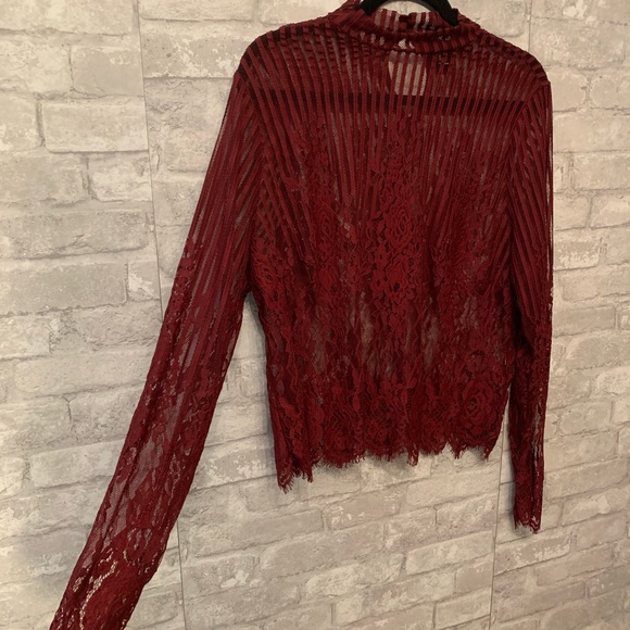 🔸3/30$🔸 Forever21 Lace Blouse - Picture 2 of 3